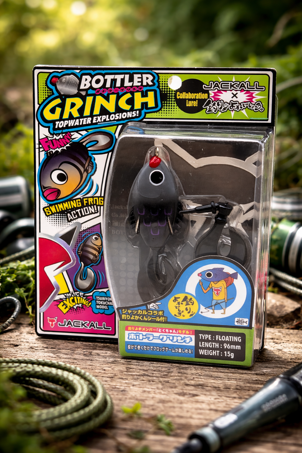 Jackall Bottler Grinch Floating Frog – Premium JDM Topwater Bait